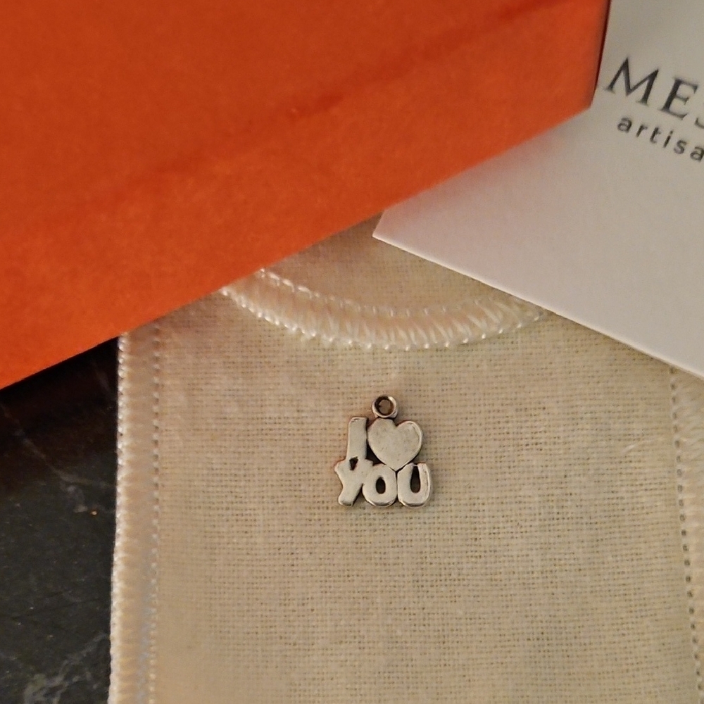 Silver 'I Love You' Charm